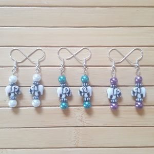 Elephant Earrings (3 Pc. Set)